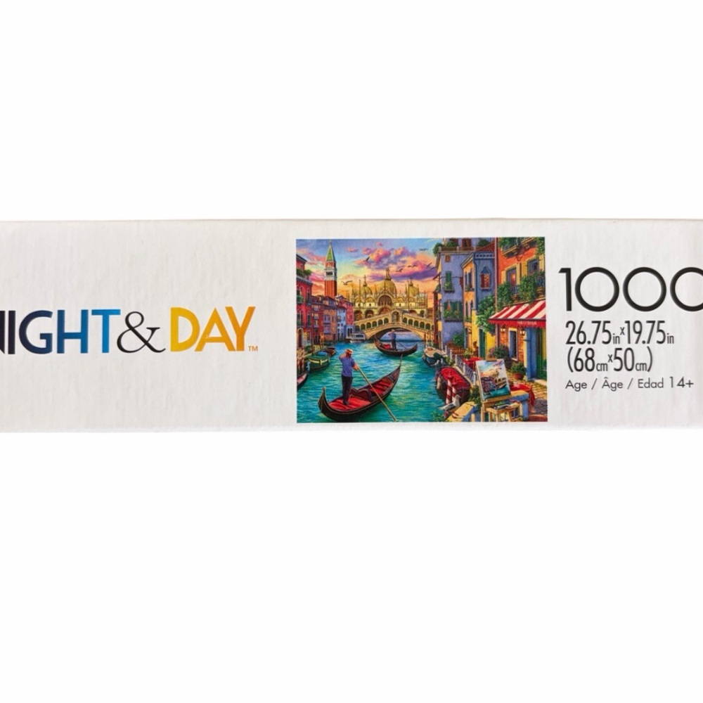 RESERVED BUFFALO Jigsaw Puzzle Night & Day Sights of Venice 1000 Pieces Age 14+ - Picture 6 of 12